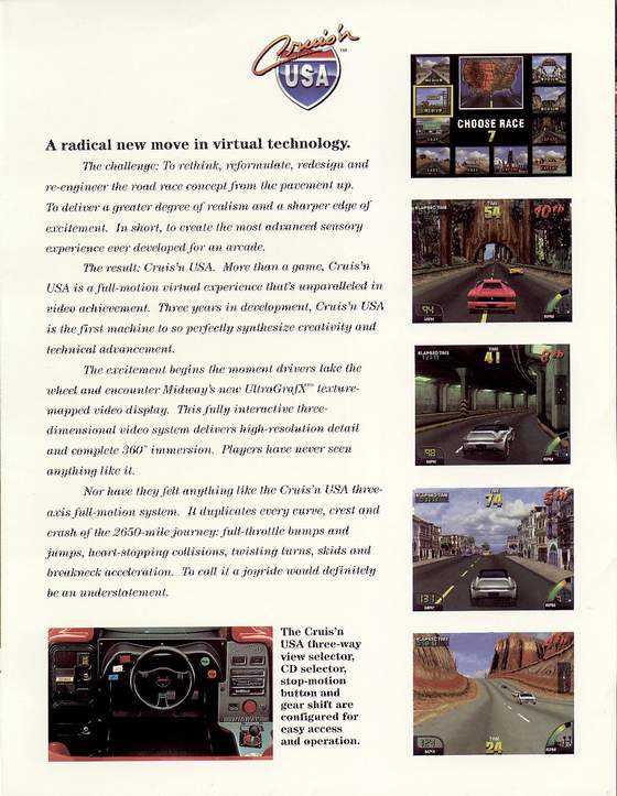 Cruis'n USA flyer 2: 2 Inside left